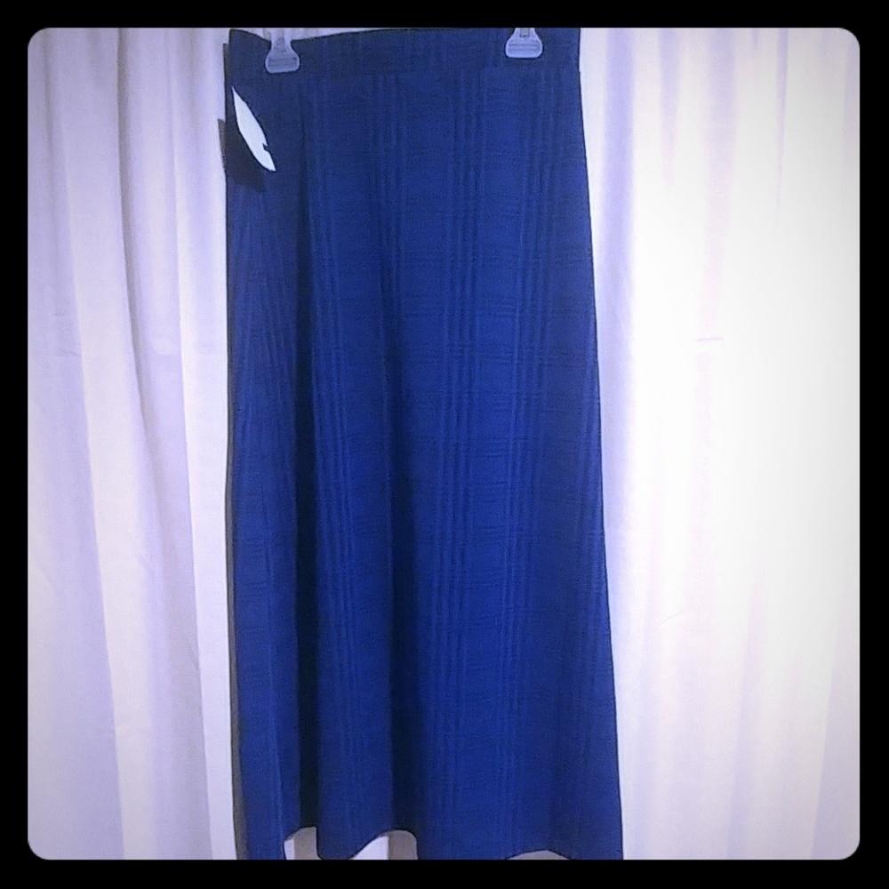 Blue long skirt